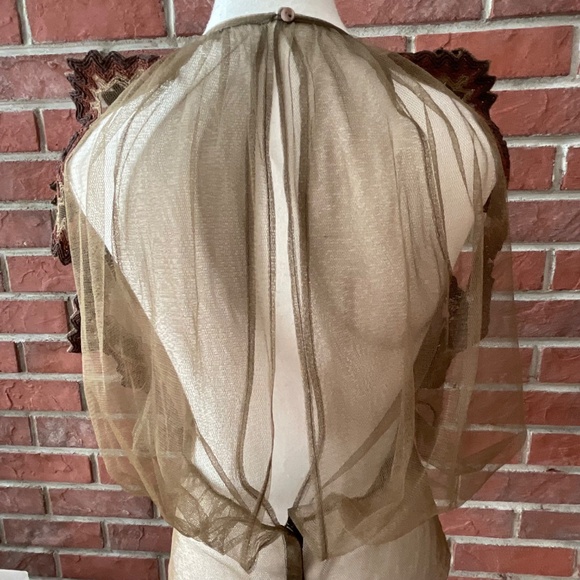 Jean Paul Gaultier Mesh Embroidered Top Made in Italy - Picture 4 of 14